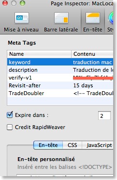 Rapidweaver payloom en francais