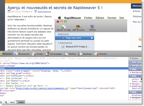 webinspector radweaver